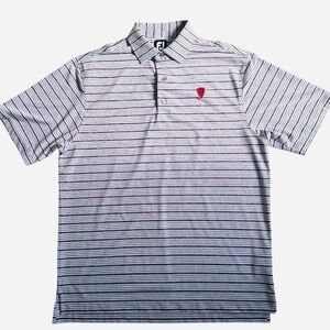 FOOTJOY STRIPED GOLF POLO MENS LARGE